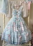 Cherry Blossom Snow Romance - Sweet Birthday Tea Party Wedding Princess Lolita JSK and Accessories