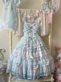 Cherry Blossom Snow Romance - Sweet Birthday Tea Party Wedding Princess Lolita JSK and Accessories