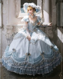HinanaQueena -With Belle- Gorgeous Retro Royal Wedding Birthday Tea Party Princess Lolita OP Dress and Accessories
