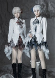 LilithHouse -Horror Amusement Park- Turn Down Collar White Blood Gothic Lolita Blouse
