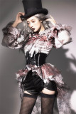 LilithHouse -Horror Amusement Park- Turn Down Collar Blood Dyed Gothic Lolita Blouse