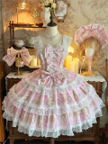 Kawaii Cute Lace Sweet Classic Lolita JSK and Blouse