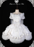 Long Ears and Sharp Ears Studio -Wedding Cake- Sweet Wedding Princess Lolita JSK (Short Version) and Accessories