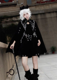 Your Princess -The Eternal Night Descends- Bat Gothic Boystyle Prince Konoda Ouji Lolita Bat Cape, Topwear and Shorts