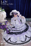 Long Ears and Sharp Ears Studio -Wedding Cake- Sweet Wedding Princess Lolita OP Dress Set (Long Version)