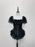 The Magic Sheep - Halloween Gothic Lolita Corset Topwear and Long Skirt