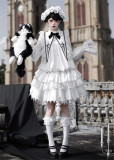 Withpuji -Morning Bell and Evening Song- Vintage Doll Gothic Lolita OP Dress Set