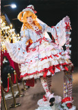 HinanaQueena -Strawberry Party- Gorgeous Classic Sweet Lolita OP Dress, JSK, Blouse and Accessories