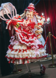 HinanaQueena -Strawberry Party- Gorgeous Classic Sweet Lolita OP Dress, JSK, Blouse and Accessories