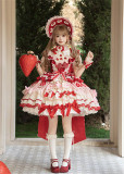 HinanaQueena -Strawberry Party- Gorgeous Classic Sweet Lolita OP Dress, JSK, Blouse and Accessories