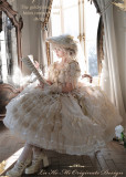 LuKeMi -Dream Gold- Elegent Princess Rococo Classic Lolita OP Dress and Accessories