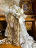 LuKeMi -Dream Gold- Elegent Princess Rococo Classic Lolita OP Dress and Accessories