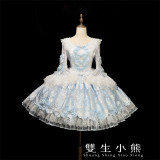Twins Bear -The Promise Under the Milky Way- Sweet Classic Princess Lolita OP Dress