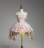 Cage Meeting - Circus Style Sweet Lolita Topwear, Skirt, Birdcage Overskirt and Accessories