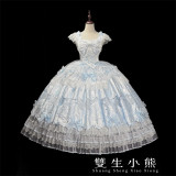 Twins Bear -The Promise Under the Milky Way- Sweet Classic Princess Rococo Tea Party Wedding Lolita JSK