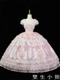 Twins Bear -The Promise Under the Milky Way- Sweet Classic Princess Rococo Tea Party Wedding Lolita JSK