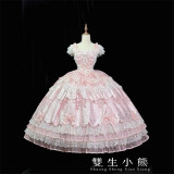 Twins Bear -The Promise Under the Milky Way- Sweet Classic Princess Rococo Tea Party Wedding Lolita JSK