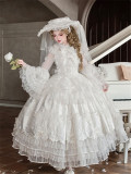 Twins Bear -The Promise Under the Milky Way- Sweet Classic Princess Rococo Tea Party Wedding Lolita JSK