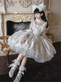 Twins Bear -The Promise Under the Milky Way- Sweet Classic Princess Rococo Tea Party Wedding Lolita JSK