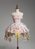 Cage Meeting - Circus Style Sweet Lolita Topwear, Skirt, Birdcage Overskirt and Accessories