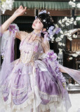 YourHighness -To the Mountains and Seas For Glorious Years- Chinese Qi Lolita JSK, Neckwear and Headwear with Veil