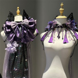 YourHighness -To the Mountains and Seas For Glorious Years- Chinese Qi Lolita JSK, Neckwear and Headwear with Veil