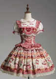 Strawberry Heart - Doll Sweet Lolita Topwear, Blouse, Skirt and Accessories
