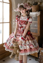 Strawberry Heart - Doll Sweet Lolita Topwear, Blouse, Skirt and Accessories