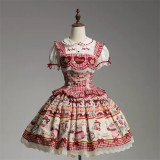 Strawberry Heart - Doll Sweet Lolita Topwear, Blouse, Skirt and Accessories