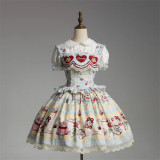Strawberry Heart - Doll Sweet Lolita Topwear, Blouse, Skirt and Accessories