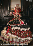Flowers and Pearl Box -Sacred Heart- Gorgeous Birthday Party Prom Retro Vintage Classic Princess Lolita OP Dress