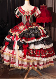 Flowers and Pearl Box -Sacred Heart- Gorgeous Birthday Party Prom Retro Vintage Classic Princess Lolita OP Dress