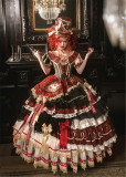 Flowers and Pearl Box -Sacred Heart- Gorgeous Birthday Party Prom Retro Vintage Classic Princess Lolita OP Dress