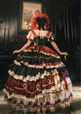 Flowers and Pearl Box -Sacred Heart- Gorgeous Birthday Party Prom Retro Vintage Classic Princess Lolita OP Dress