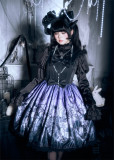 Nn Star -The Shadow of The Cemetery- Retro Gothic Lolita JSK, Headband and Headbow