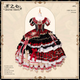 Flowers and Pearl Box -Sacred Heart- Gorgeous Birthday Party Prom Retro Vintage Classic Princess Lolita OP Dress