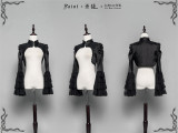 LeMiroir -Saint- Snakeskin Pattern Gothic Lolita Bolero, Corset Topwear with Tailing, Mermaid Skirt and Overskirt