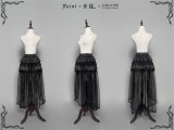 LeMiroir -Saint- Snakeskin Pattern Gothic Lolita Bolero, Corset Topwear with Tailing, Mermaid Skirt and Overskirt