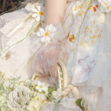 Cat Fairy -Daisy- Countryside Classic Lolita Bonnet, Gloves and Necklace