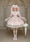 FelinaeCookieLolita -Koyuki Strawberry- Sweet Classic Lolita OP Dress and Accessories