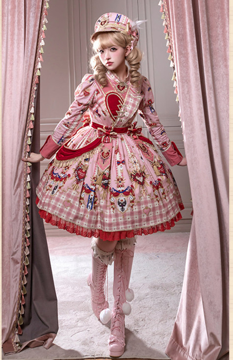 Flowers and Pearl Box -Sacred Heart- Gorgeous Sweet Classic Lolita OP Dress, JSK and Blouse