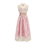 LaceMade -Ode to the Rose- Retro Classic Vintage Rococo Lace Birthday Party Prom Homecoming Casual Lolita Dress