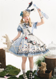 Yinluofu -Alice- Fairy Tale Style Sweet Lolita OP Dress and Apron