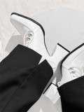 Echoes of the Night Banquet - Genius PU Square Toes Chunky Heel Vampire Evil Retro Classic Vintage Gothic Halloween Lolita Shoes