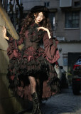 The Coronation of Victoria - Retro Victorian Gothic Lolita Vest, Blouse and Skirt