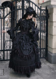 The Coronation of Victoria - Retro Victorian Gothic Lolita Vest, Blouse and Skirt