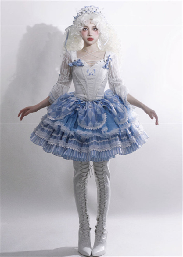 Alice Reversed - Elegant Sweet Lolita Corset Topwear, Skirt, Blouse and Accessories