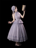 Ode to The Moonlight - Elegant Classic Casual Lolita Blouse, Skirt and Accessories