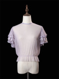 Ode to The Moonlight - Elegant Classic Casual Lolita Blouse, Skirt and Accessories