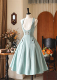 Forest Wardrobe -Forest Corridor- Retro Elegant Striped Classic Casual Lolita Corset JSK and Blouse